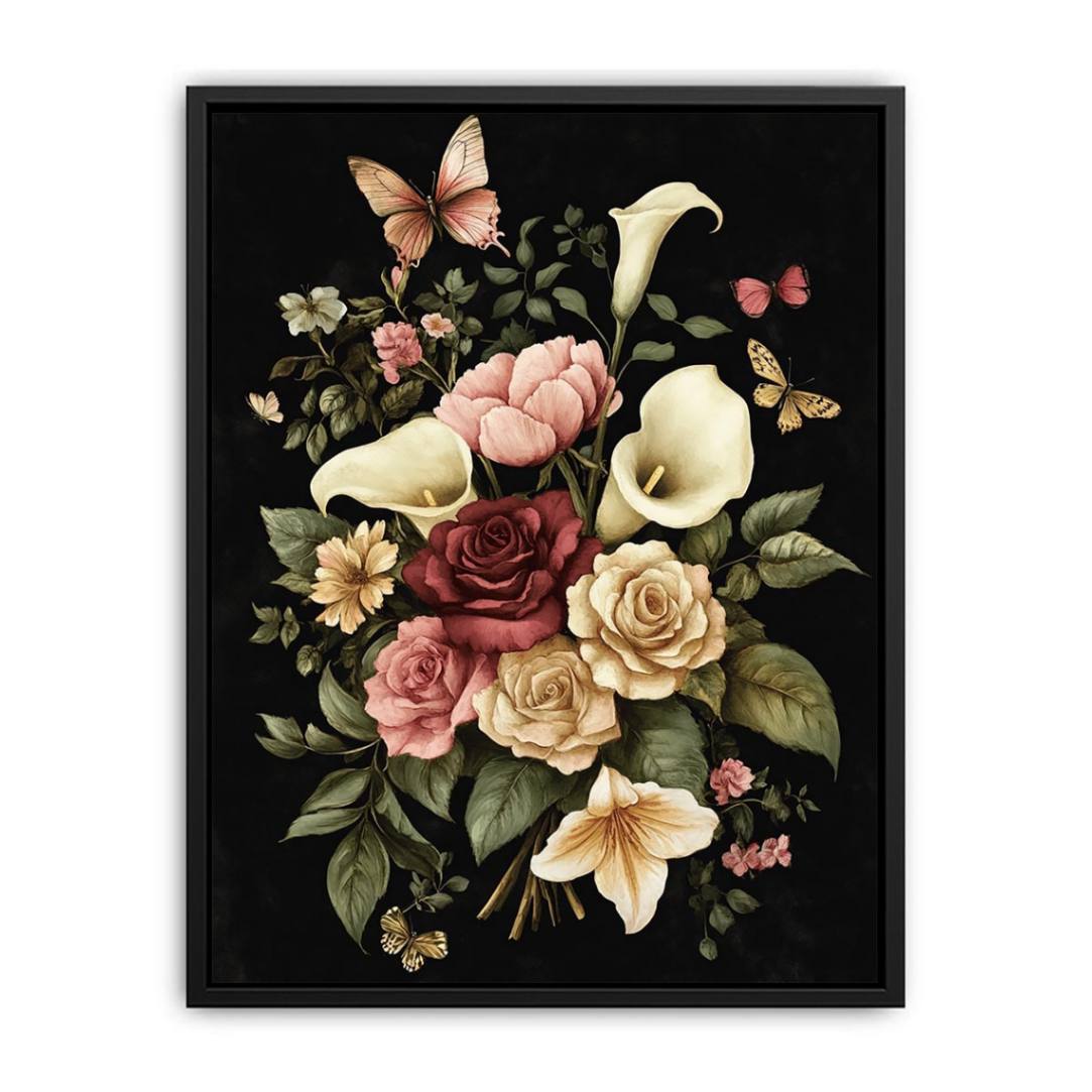 Butterfly Flowers  Painting