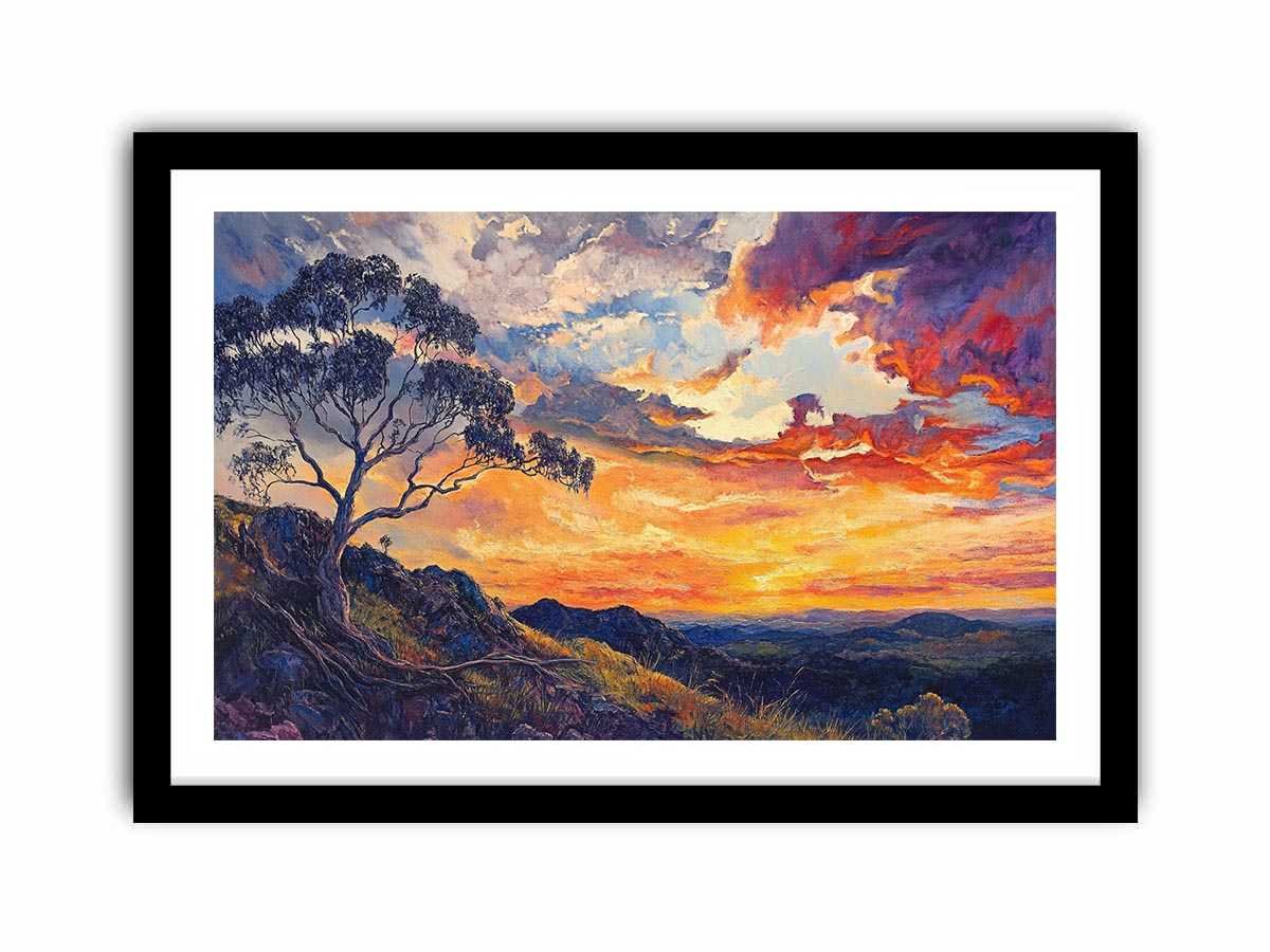 Mount Larcom  Art Print