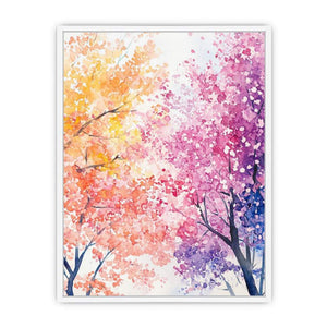 Pink Purple Cherry Framed Print