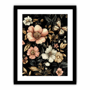 Floral Butterfly  Art Print
