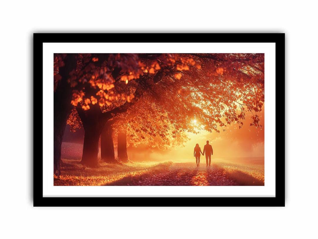 Golden Ember Symphony  Art Print