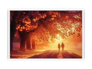 Golden Ember Symphony Framed Print