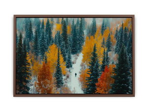 Sunset In The Leaves  Poster