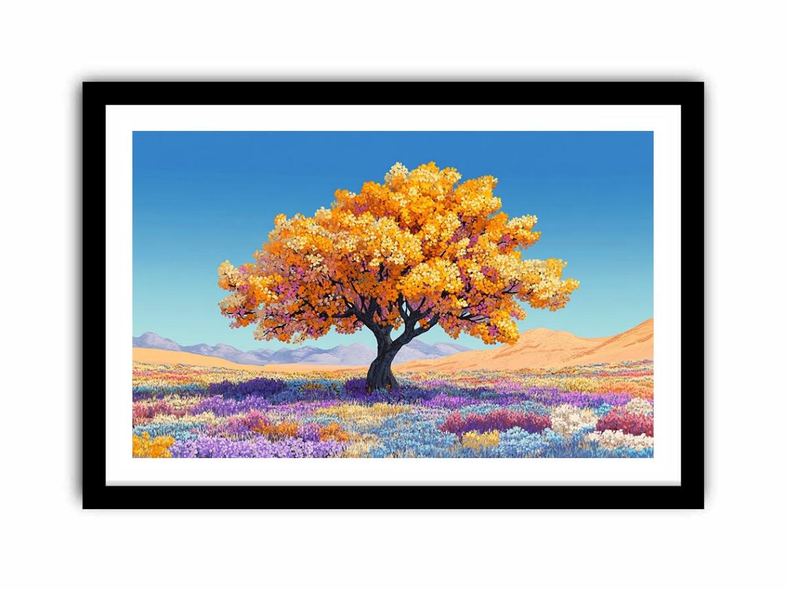 Golden Love Canopy  Art Print