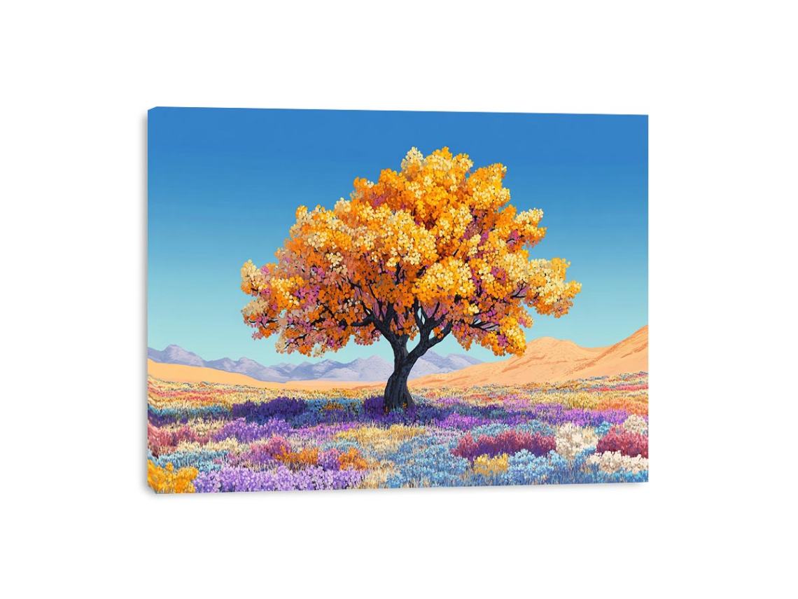 Golden Love Canopy Canvas Print
