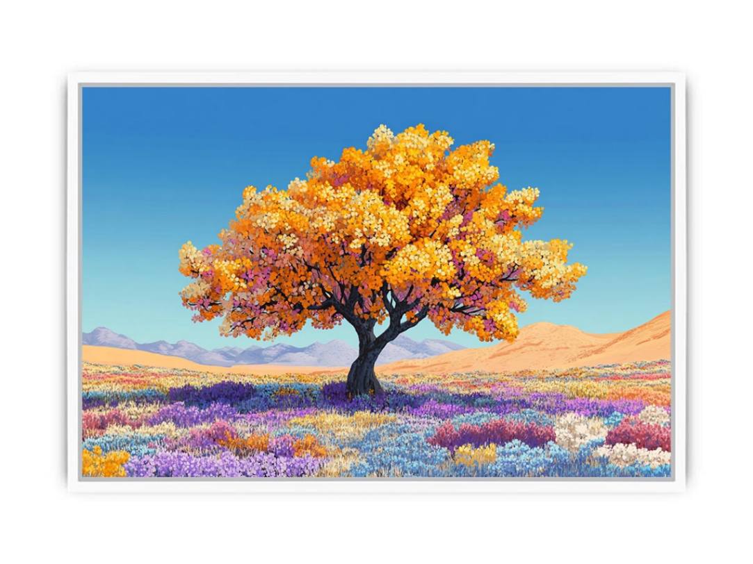 Golden Love Canopy Framed Print