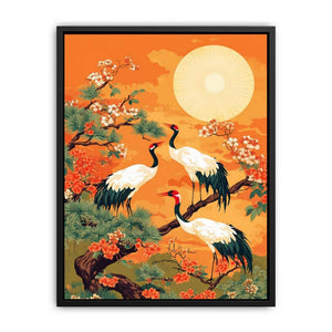 Whispering Cranes Of Twilight  Painting