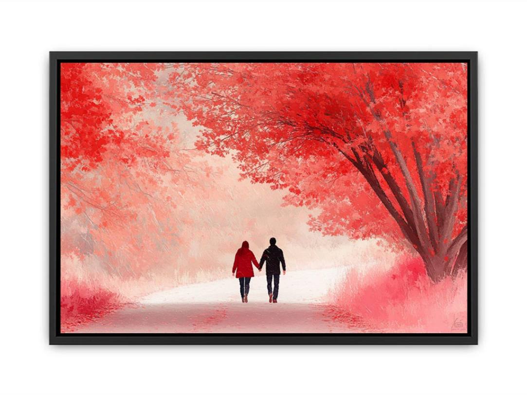 Autumn Stroll Of The Hert  Painting
