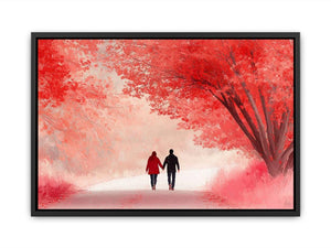 Autumn Stroll Of The Hert  Painting