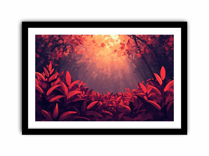 Autumn’s Fiery Sentinel  Art Print