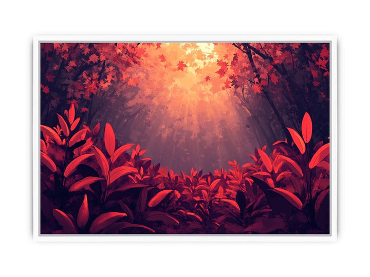 Autumn’s Fiery Sentinel Framed Print