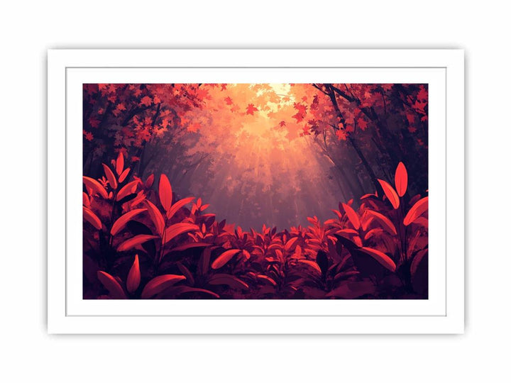 Autumn’s Fiery Sentinel Streched canvas