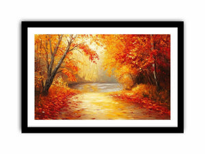Golden Autumn Symphony  Art Print