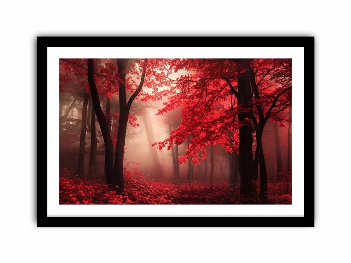 Amber Autumn Twilight  Art Print