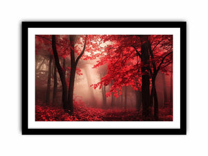Amber Autumn Twilight  Art Print