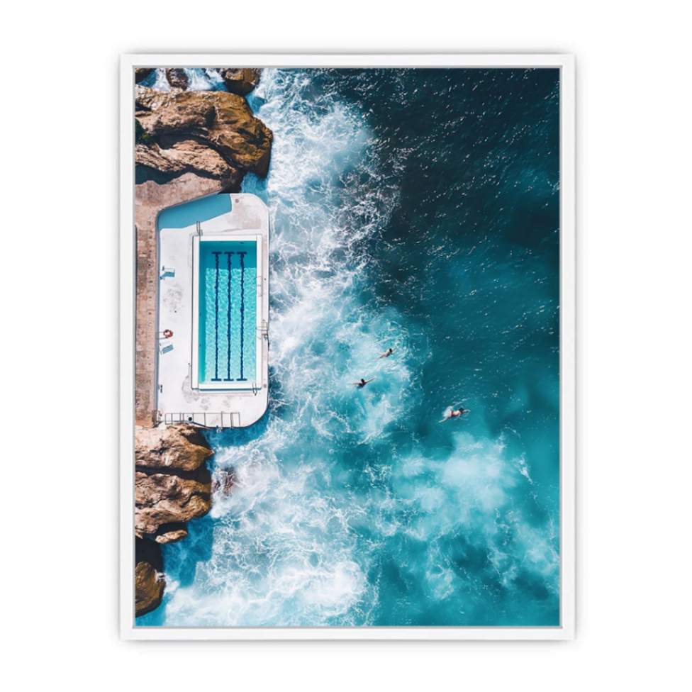 Sapphire Oasis Framed Print