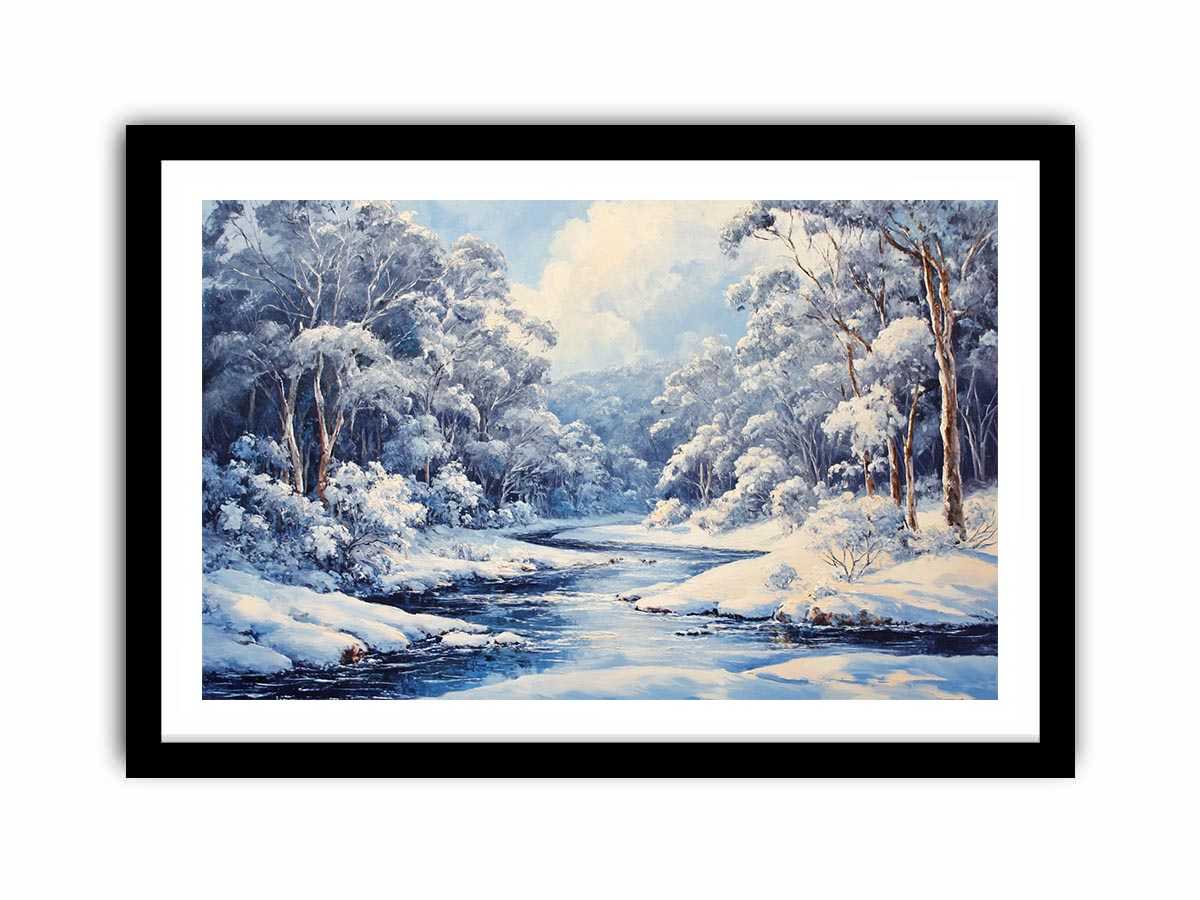 Snowy River  Art Print