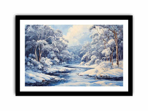 Snowy River  Art Print
