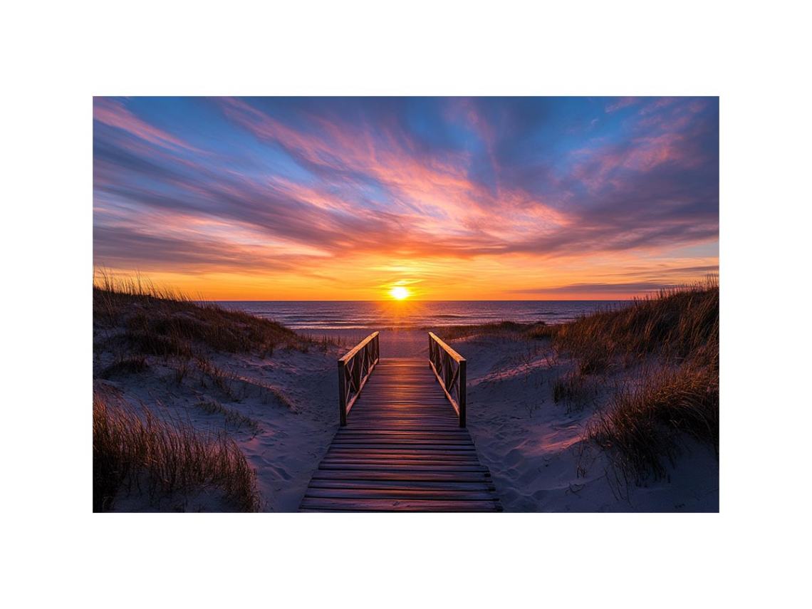 Beach Path Sunset Beach Path Sunset – Canvas Art Prints