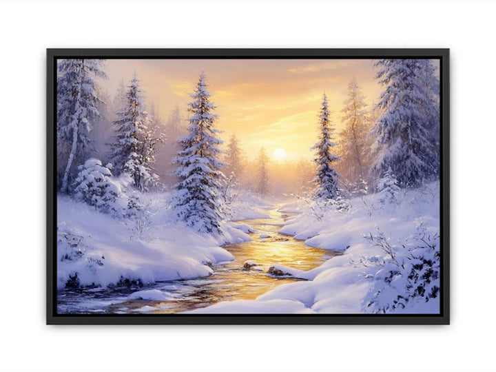 Landscape In Winter  Painting
