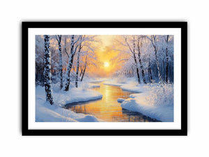 Winter Landscape  II  Art Print