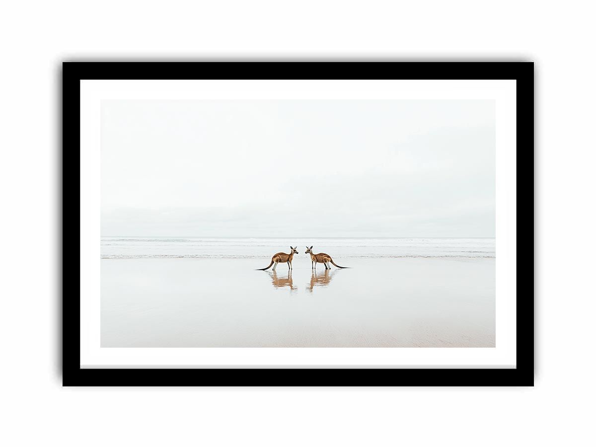 Moonlit Leapers  Art Print