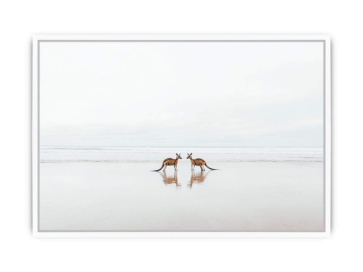 Moonlit Leapers Framed Print