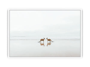 Moonlit Leapers Framed Print