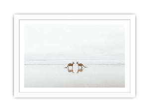 Moonlit Leapers Streched canvas