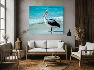 Pelican On Beach 