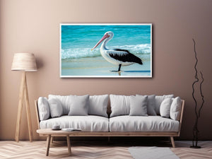 Pelican On Beach 