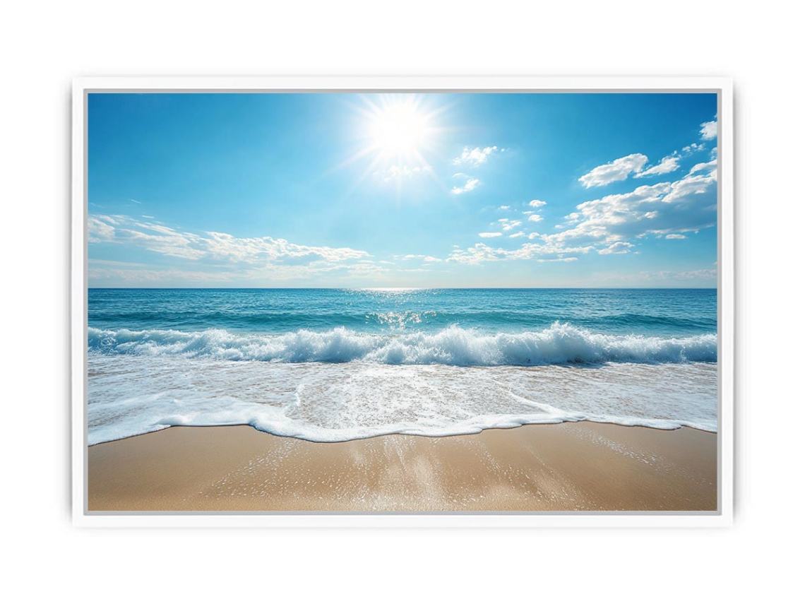 Beach Waves  Framed Print