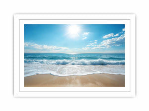 Beach Waves  Streched canvas