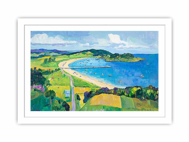Beach At Hawker Streched canvas