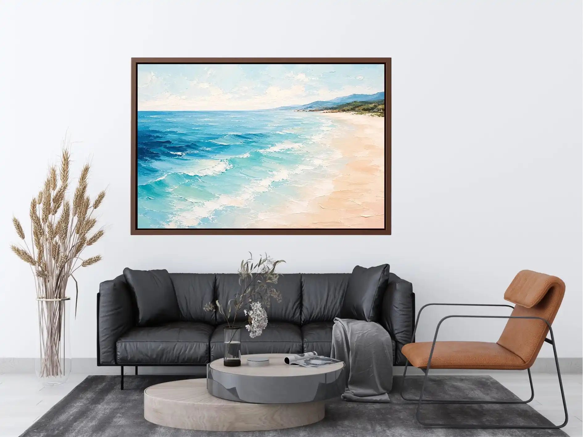 Byron Bay Abstract Ocean Canvas