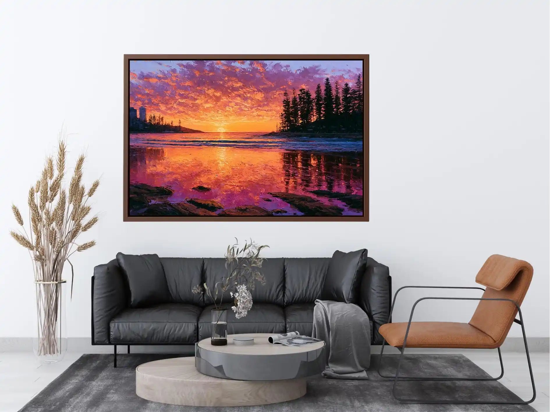 Manly Sunset Canvas Print