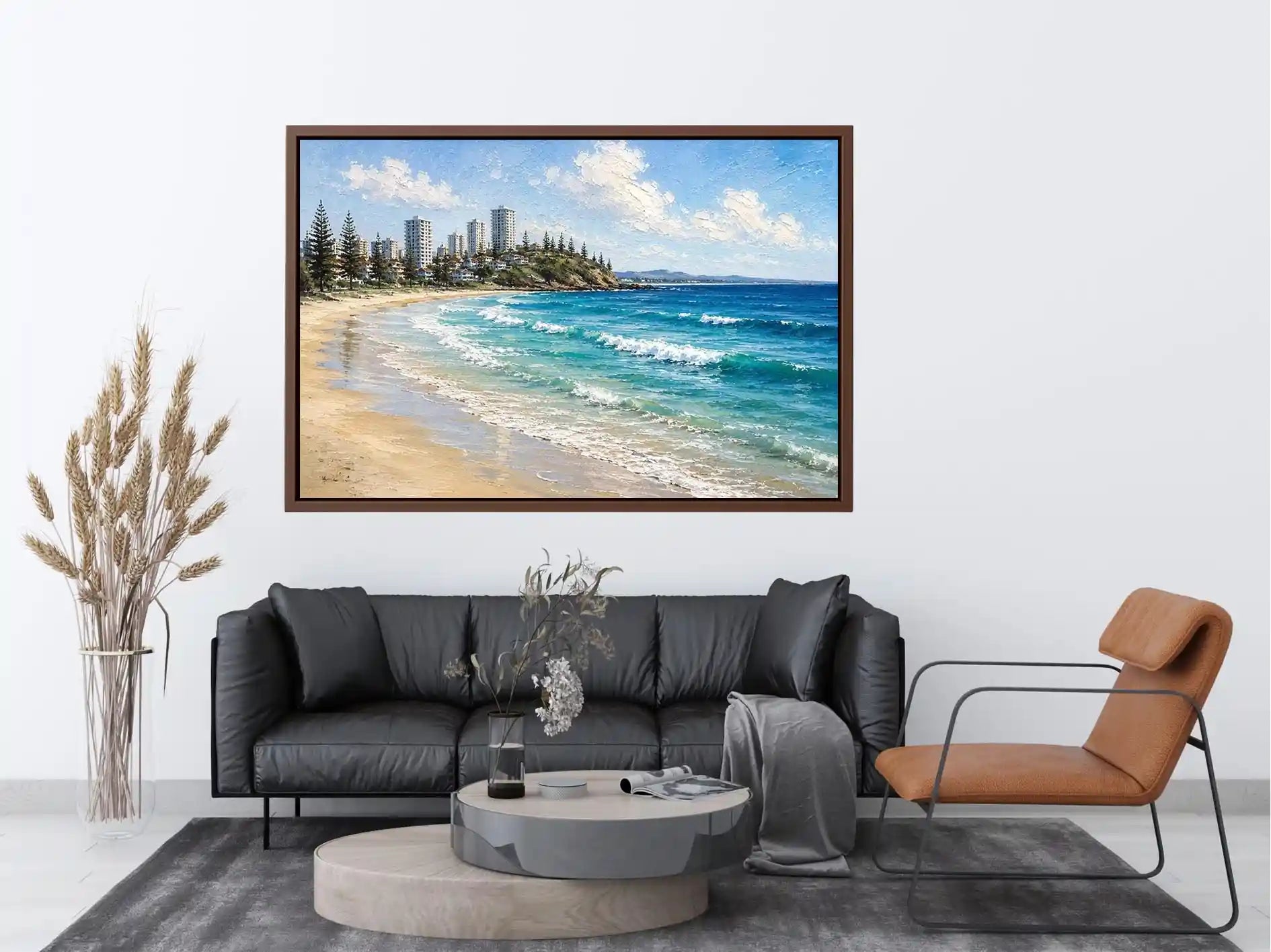 Burleigh Heads Abstract Ocean Canvas