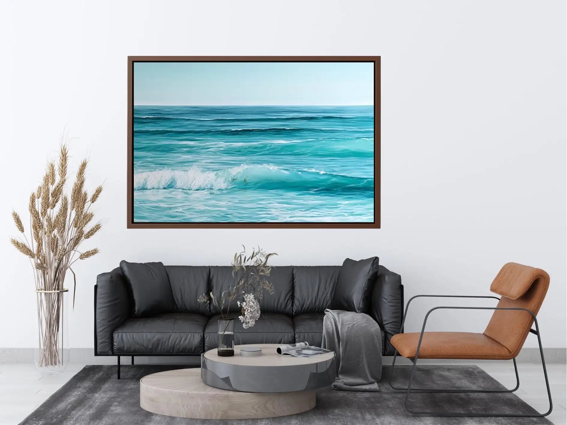 Surfers Paradise Abstract Ocean Canvas