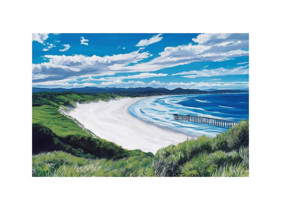 Beach of quiet dreams coastal canvas print for calm bedroom styling
