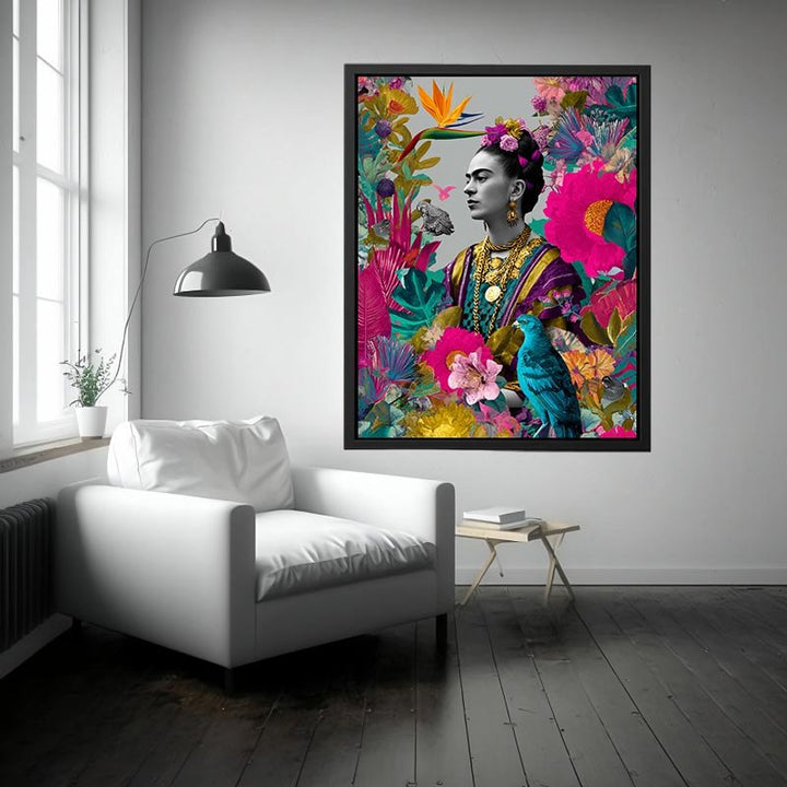 Frida Among the Leaves