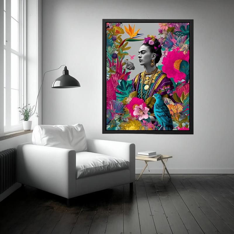 Frida Among the Leaves
