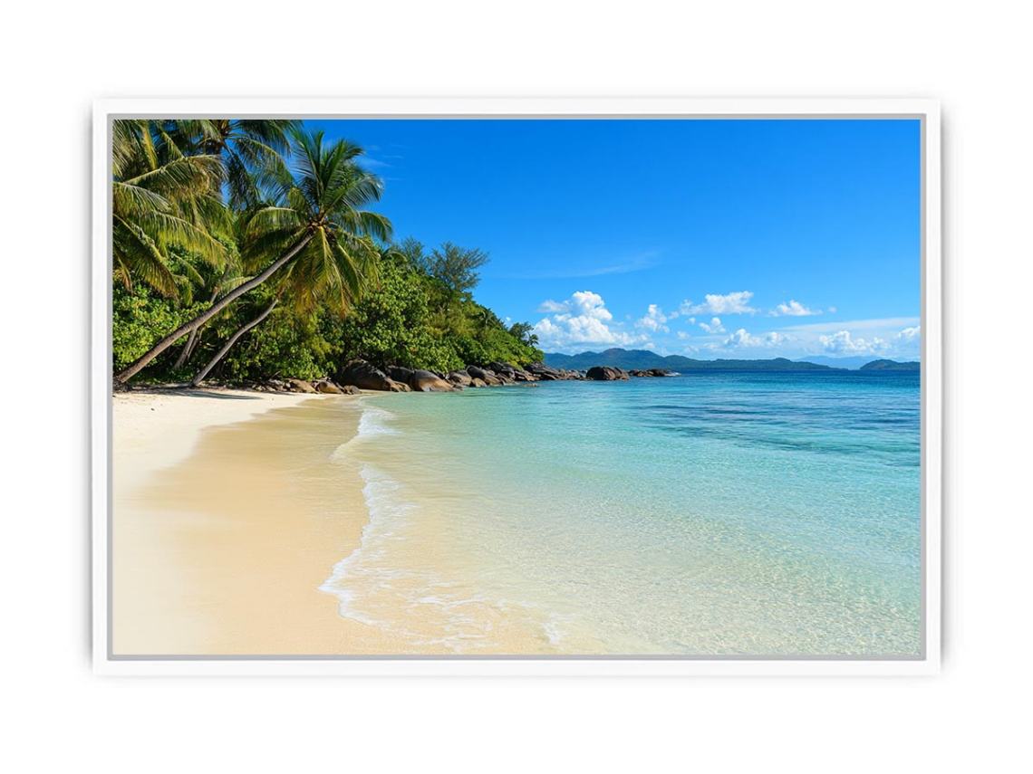 Tropical Beach Framed Print