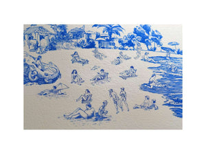 Beachside Strolls Illustration