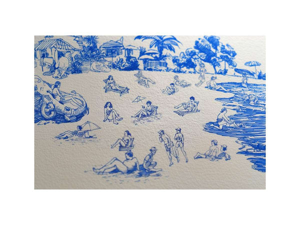 Beachside Strolls Illustration