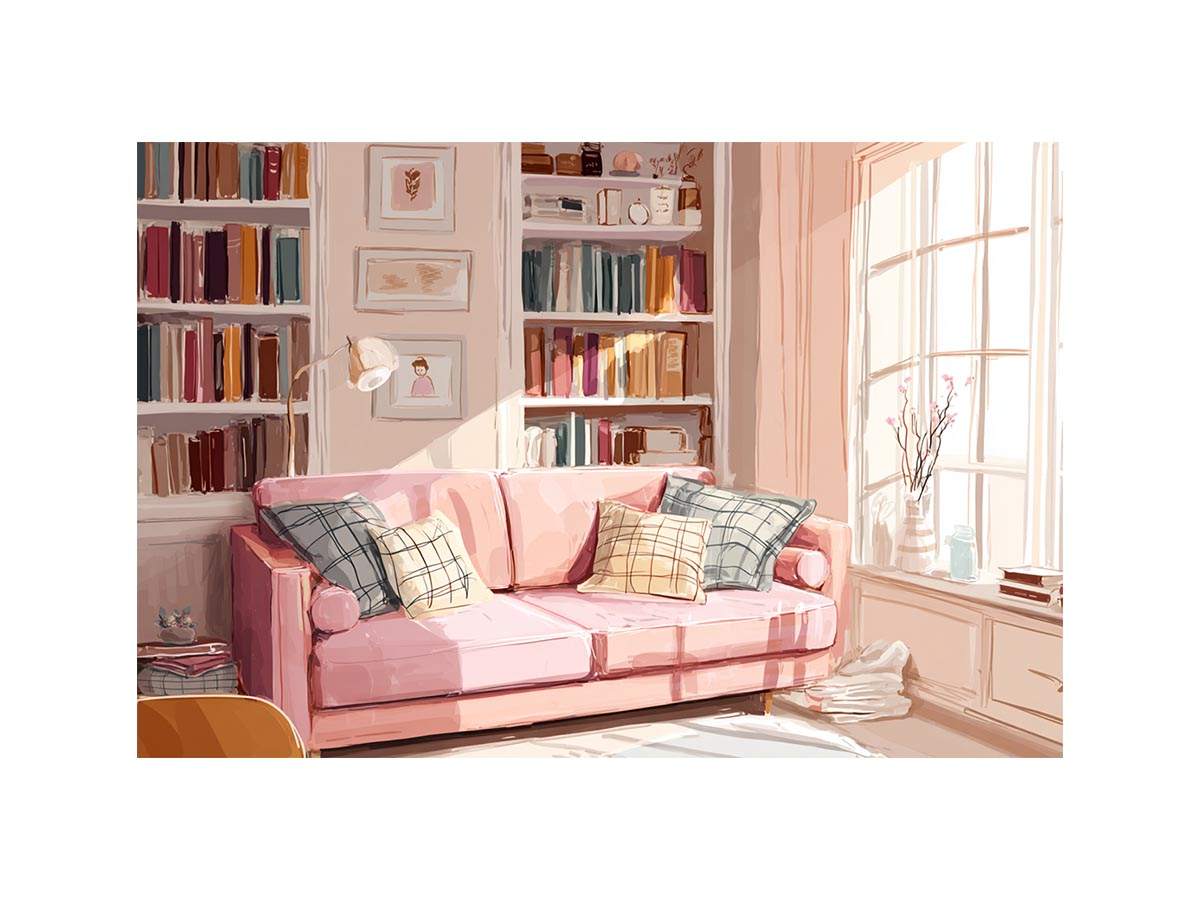 Pink cozy room