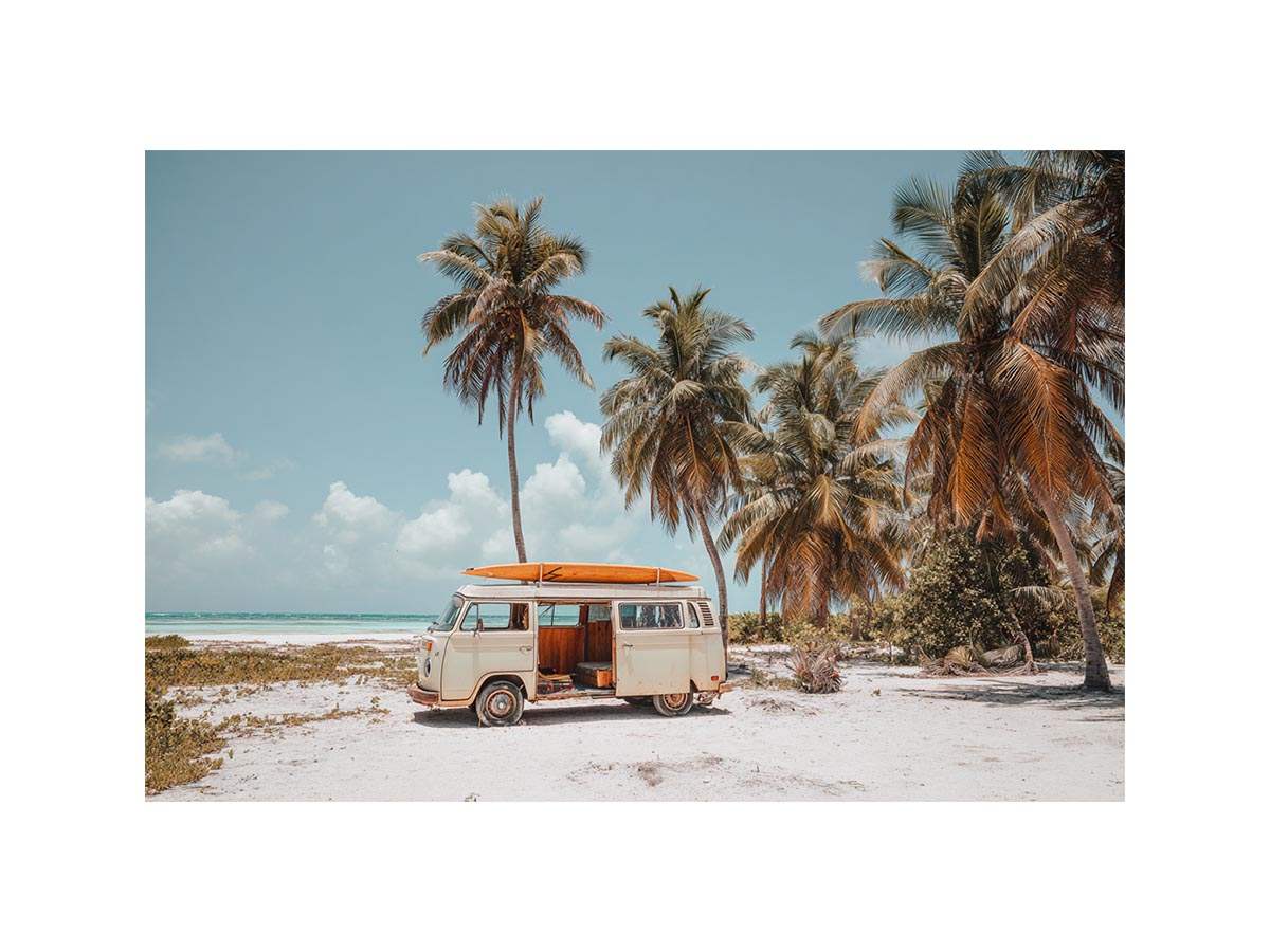 Kombi Van Dreams and Coastal Waves