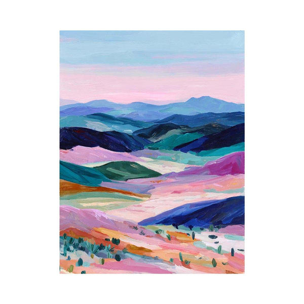 Pink Skies over Blue Fields