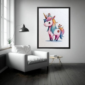 Unicorn Watercolor Painting