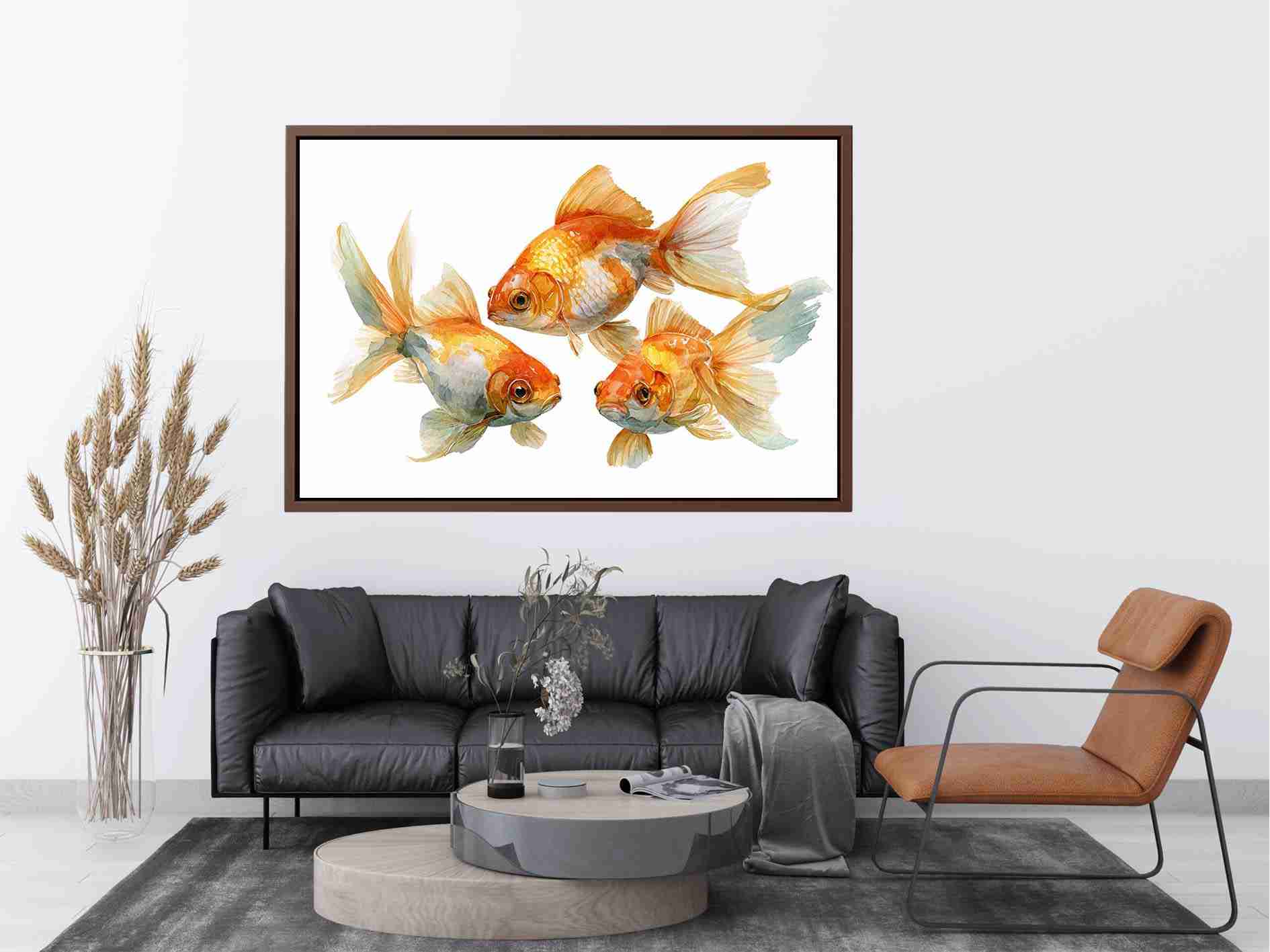 Gold Fish Watercolor  