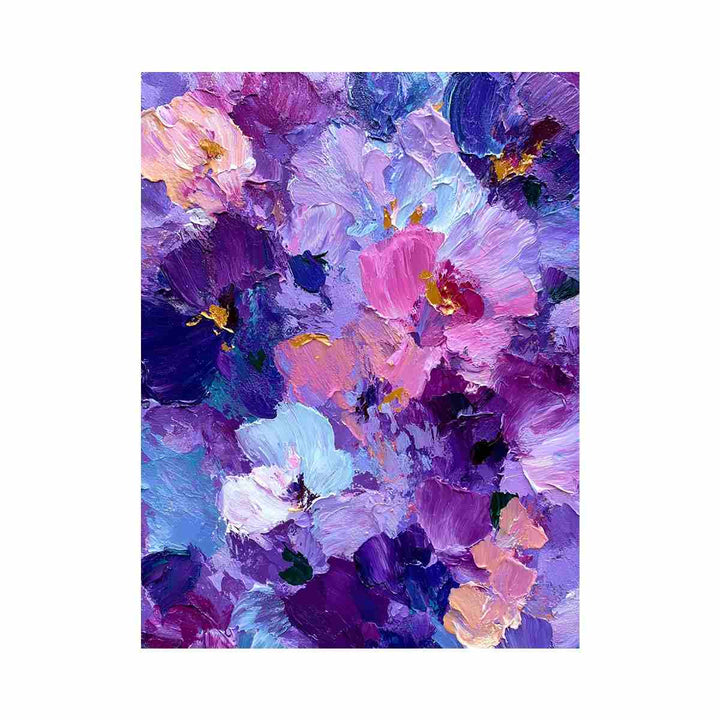 Purple Abstract Flower